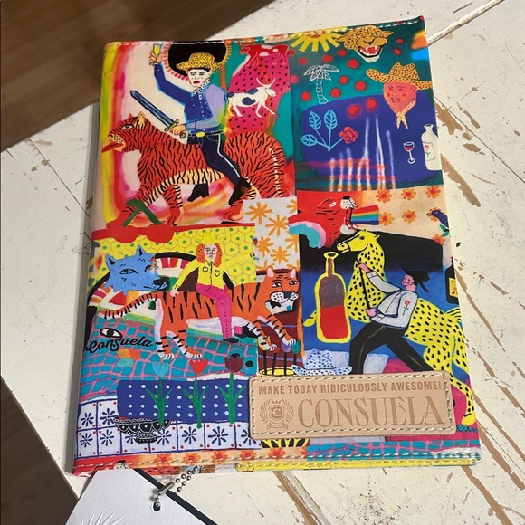 Consuela Other - Consuela Vibrant Patchwork Journal Cover - Multicolor